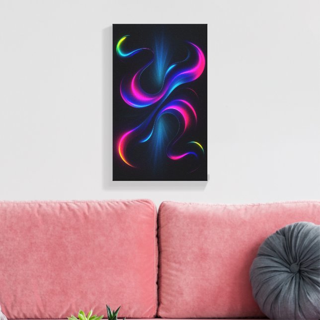 Neon Dreams III  Gallery Art | Modern Abstract Leinwanddruck (Insitu (Wohnzimmer))