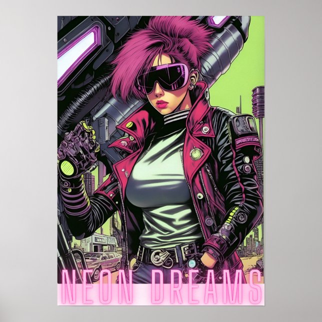 Neon Dreams Poster (Vorne)