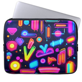 Neon Dreamscape Symphony Laptopschutzhülle