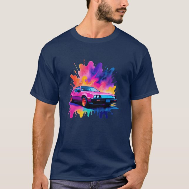 Neon Echoes Car T-Shirt (Vorderseite)
