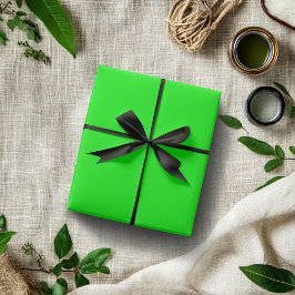 Neon Electric Gree Solid Color | Classic | elegant Geschenkpapier