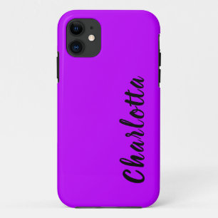 Neon Electric Lila Solid Color Personalisieren Case-Mate iPhone Hülle