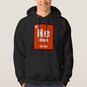 Neon-Element der Chemie-Periodensystems für S Hoodie