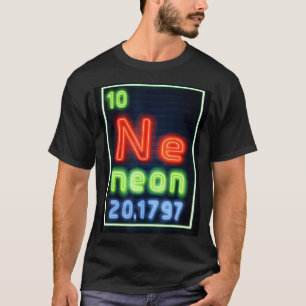 Neon-Element der Chemie-Periodensystems Wissenscha T-Shirt