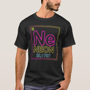 Neon Element of the Chemistry Periodic Table for S T-Shirt