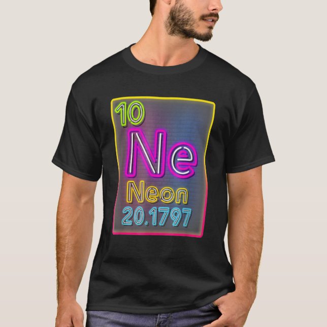 Neon Element of the Chemistry Periodic Table for S T-Shirt (Vorderseite)
