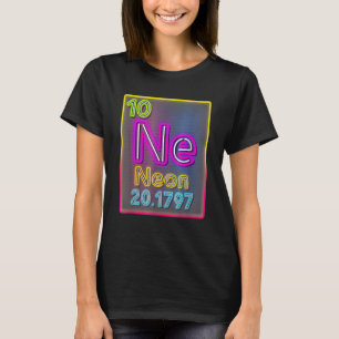 Neon Element of the Chemistry Periodic Table for S T-Shirt