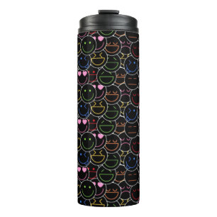 Neon Emoji Vibes Thermal Tumbler Thermosbecher