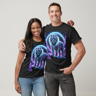 Neon Energy Tiger T - Shirt Design.