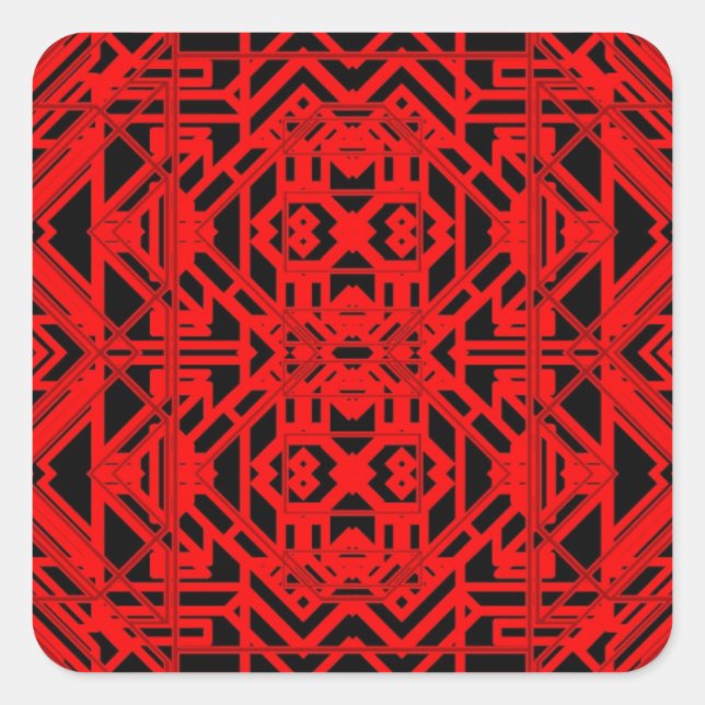 Neon Eon 12 Quadratischer Aufkleber (Vorderseite)