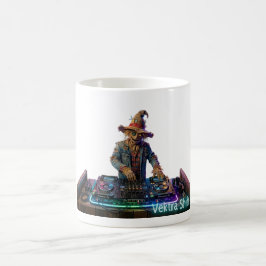 Neon-Ernte-Vogelscheuche Vektra Shift Kaffeetasse