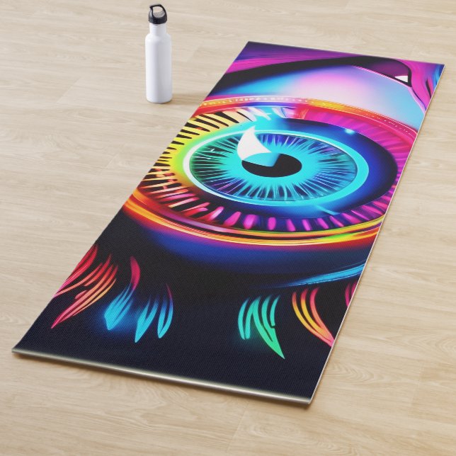 Neon Eye Dream Yogamatte (Beispiel)