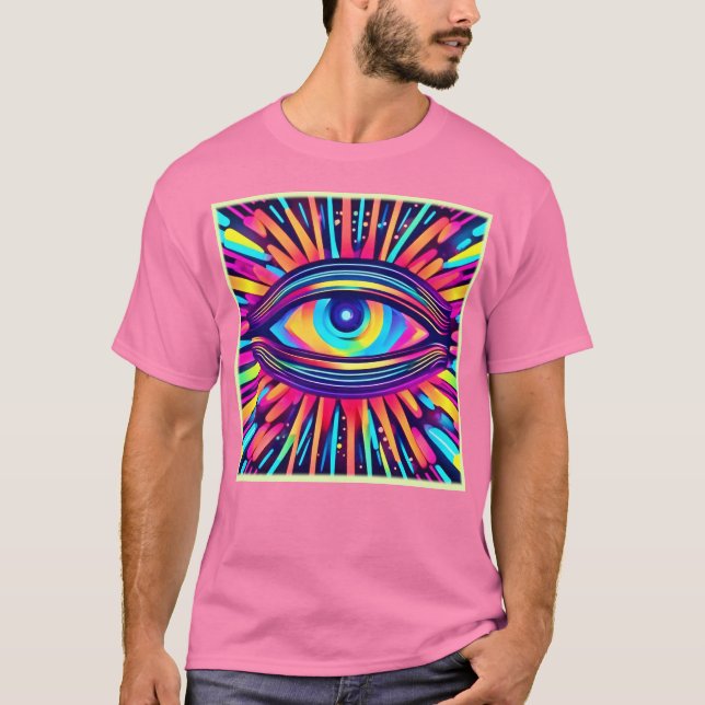Neon Eye of the Cosmos T-Shirt (Vorderseite)