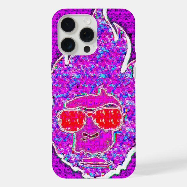 Neon Face Case iPhone Hülle (Rückseite)
