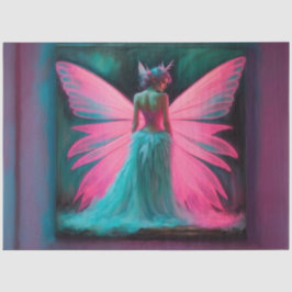 Neon Fairy Glow | Elektrische Fantasie Art Decoupa Seidenpapier