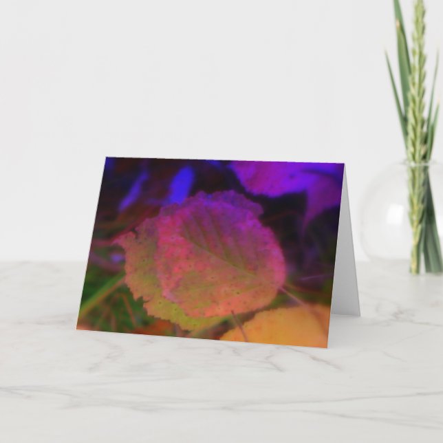 Neon Fall Karte (Vorderseite)