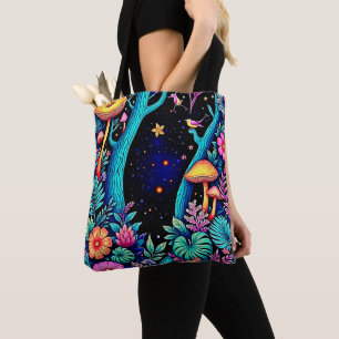 Neon Fantasy Forest Night Glow Design