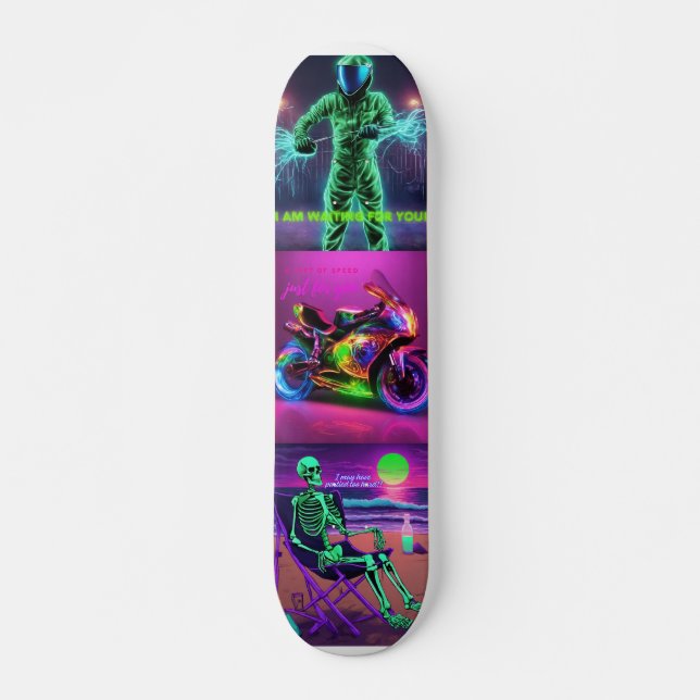 Neon Fantasy Skateboard (Vorne)