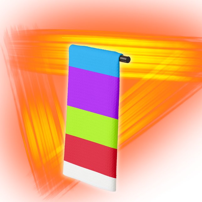 Neon farbige Streifen | Geschirrtuch (Von Creator hochgeladen)