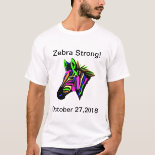 Neon farbige Zebrastreifen, individuell anpassbare T-Shirt