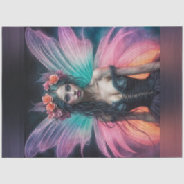 Neon Festival Summer Fairy Decoupage Seidenpapier