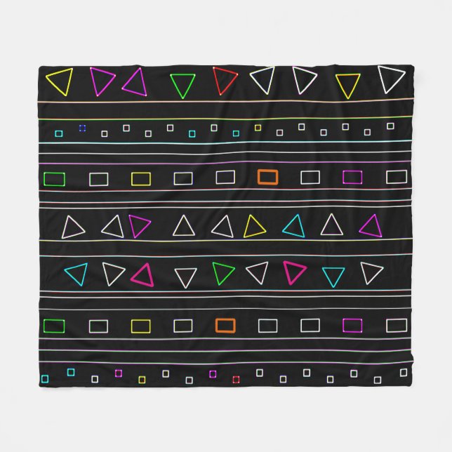 Neon Fiesta Fleece Blanket (Vorderseite (Horizontal))
