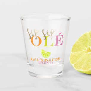 Neon Final Fiesta Sip Sip Ole Bachelorette Gefäll Schnapsglas