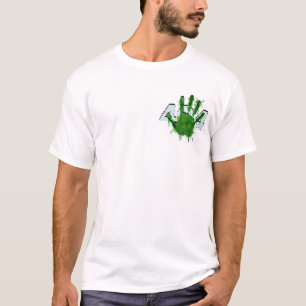 Neon-Fingerabdruck & Handabdruck-Splash 2026 T-Shirt