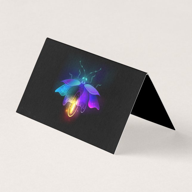 Neon Firefly auf schwarz (Vorderseite)