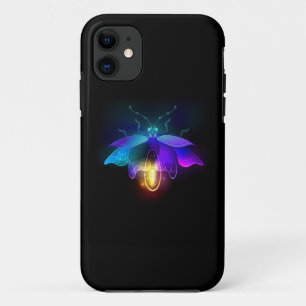 Neon Firefly auf schwarz Case-Mate iPhone Hülle