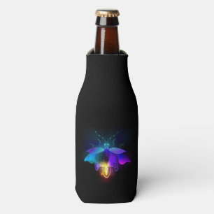 Neon Firefly auf schwarz Flaschenkühler