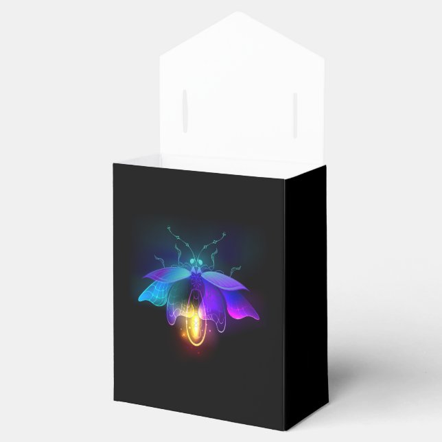 Neon Firefly auf schwarz Geschenkschachtel (Geöffnet)