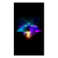 Neon Firefly auf schwarz