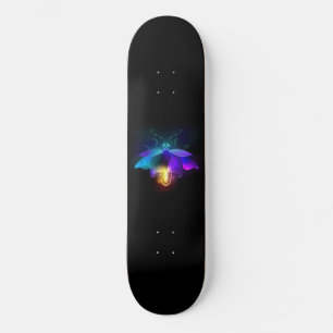 Neon Firefly auf schwarz Skateboard