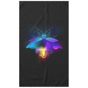 Neon Firefly auf schwarz Tischdecke