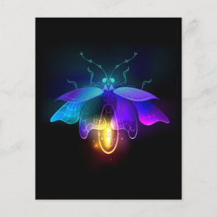 Neon Firefly on black Flyer