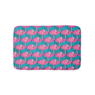 Neon Flamingos Badematte