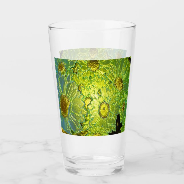 Neon Floral #3 Glas (Vorderseite)