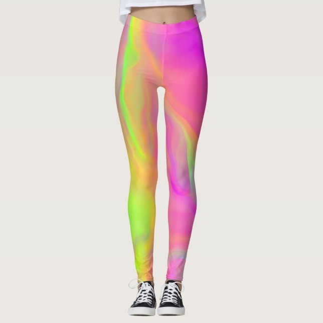 Neon Flow Leggings (Vorderseite)