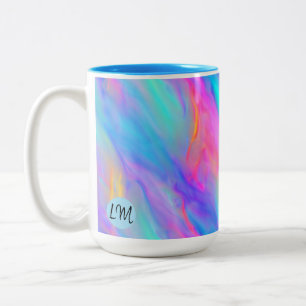 Neon Flow Personalisiert Mug Zweifarbige Tasse