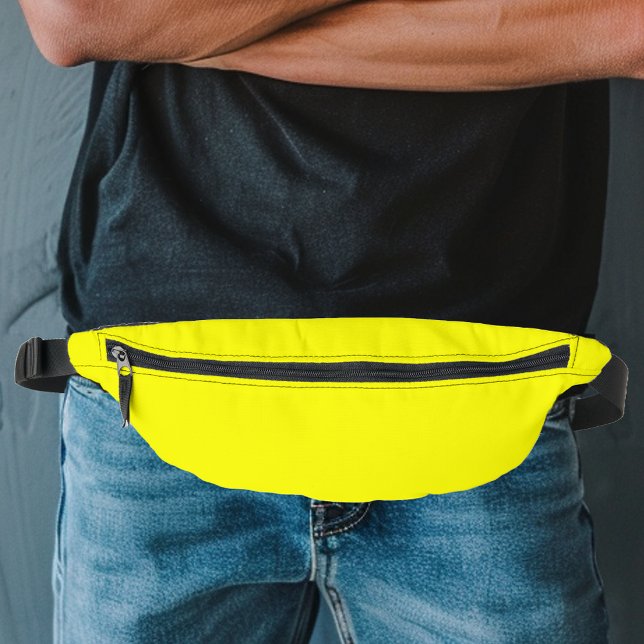 Neon Fluorescent Yellow Retro Bauchtasche (Von Creator hochgeladen)