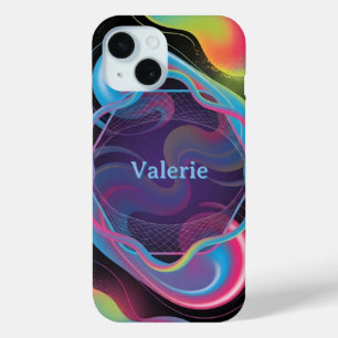 Neon Flüssig Rahmen mit individuellem Namen Case-Mate iPhone Hülle