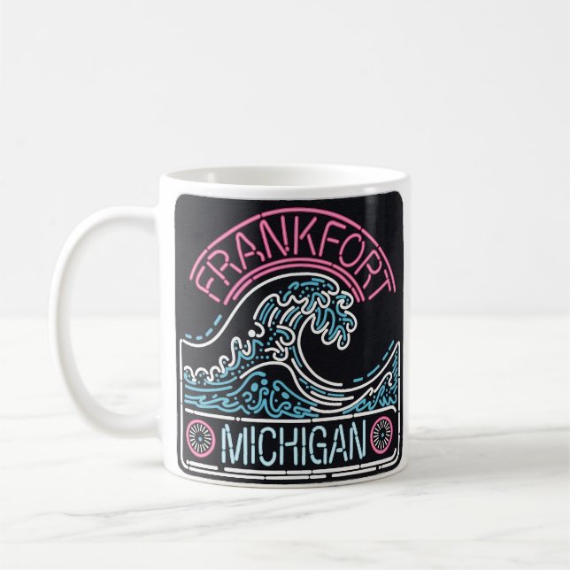 Neon Frankfort Michigan Kaffeetasse (Links)