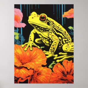 Neon Frog: Eine Symphonie in Bloom Poster