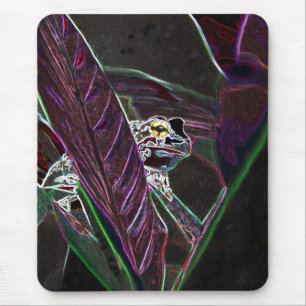 Neon Froggy Computer Mouse Pad Mousepad
