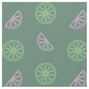 Neon Fruit Pattern Stoff
