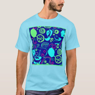 Neon Fruits Muster Art T-Shirt