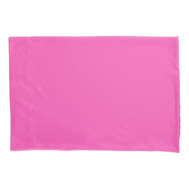Neon Fuchsia Single Standard Pillowcase Kissenbezug (Vorderseite)