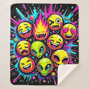 Neon-Funky-Emoji-Mix Sherpadecke