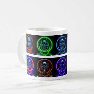 Neon Futuristic Robot Kaffeetasse